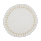Christmas Collection Embroidered Design Placemats 14" Round, Set of 4 - Festive Table Mats for Christmas, Winter Holidays, Home Décor, Banquet, Family Gathering, Special Occasion