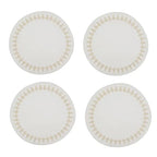 Christmas Collection Embroidered Design Placemats 14" Round, Set of 4 - Festive Table Mats for Christmas, Winter Holidays, Home Décor, Banquet, Family Gathering, Special Occasion
