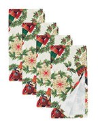 Nutcracker Holiday Tablecloth 65" W X 84" L - Red & Green Solider Print Festive Table Cover for Christmas Décor, Dining Room, Banquet, Family Gathering and Special Events