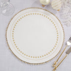 Christmas Collection Embroidered Design Placemats 14" Round, Set of 4 - Festive Table Mats for Christmas, Winter Holidays, Home Décor, Banquet, Family Gathering, Special Occasion