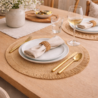 Santorini Straw Fringe Placemats - 15"
