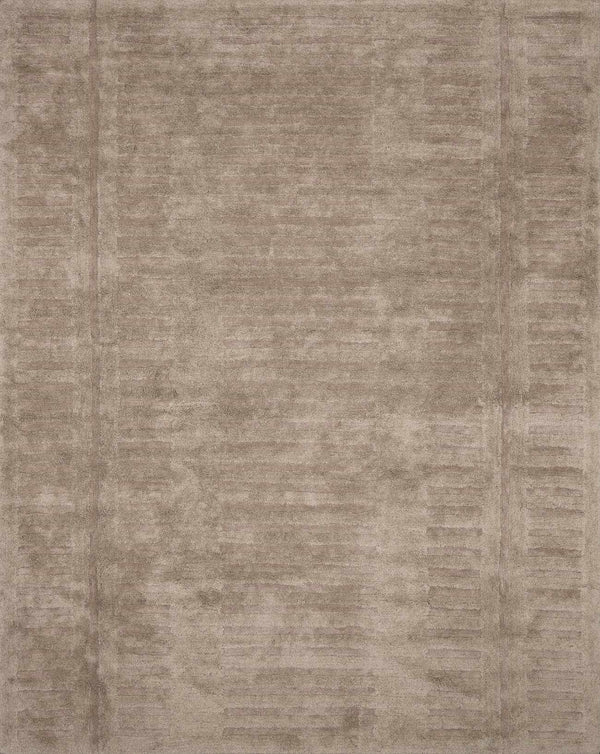 Washable Handmade Wool Rug - Brown - Clearance
