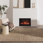Washable Handmade Wool Rug - Brown - Clearance