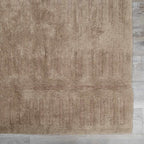Washable Handmade Wool Rug - Brown - Clearance