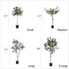 Artificial Silk Faux Olive Tree In Pot