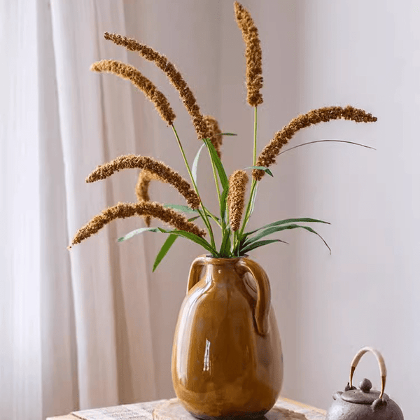 Three-Headed Dogtail Grass Stem 39" Tall