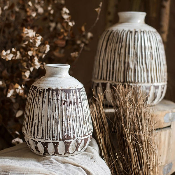 Brown Pottery Vase
