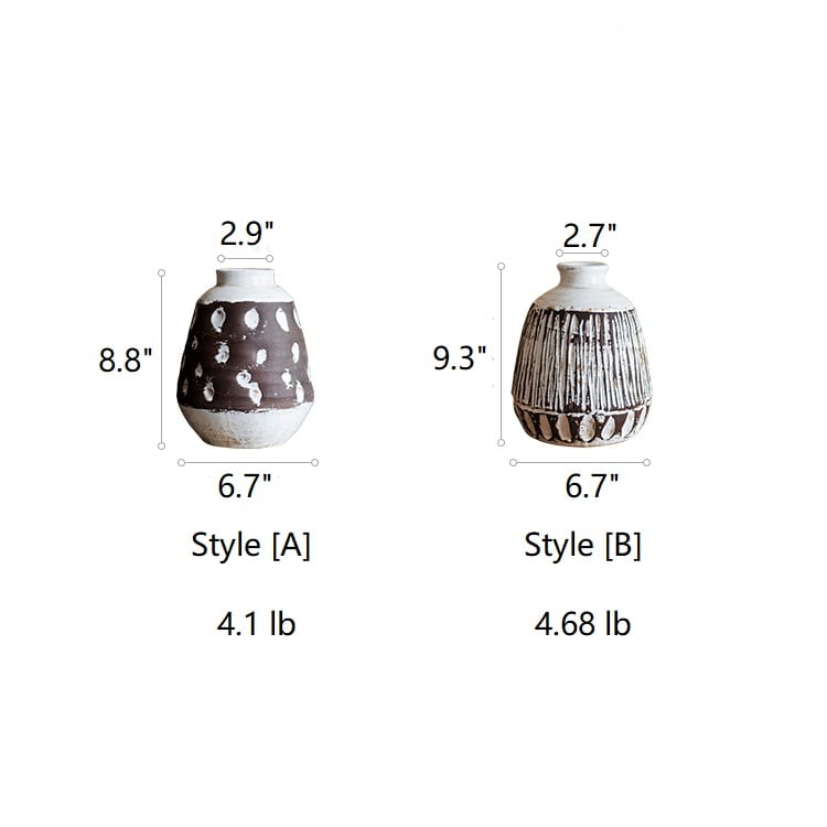 Brown Pottery Vase