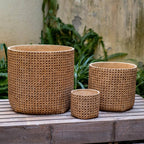 Rattan Texture Planter
