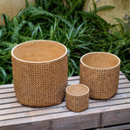 Rattan Texture Planter