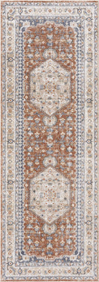 Gael Rust Boutique Washable Rug - Clearance