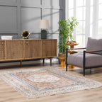 Gael Rust Boutique Washable Rug - Clearance