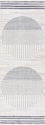Thad Medium Gray Washable Area Rug