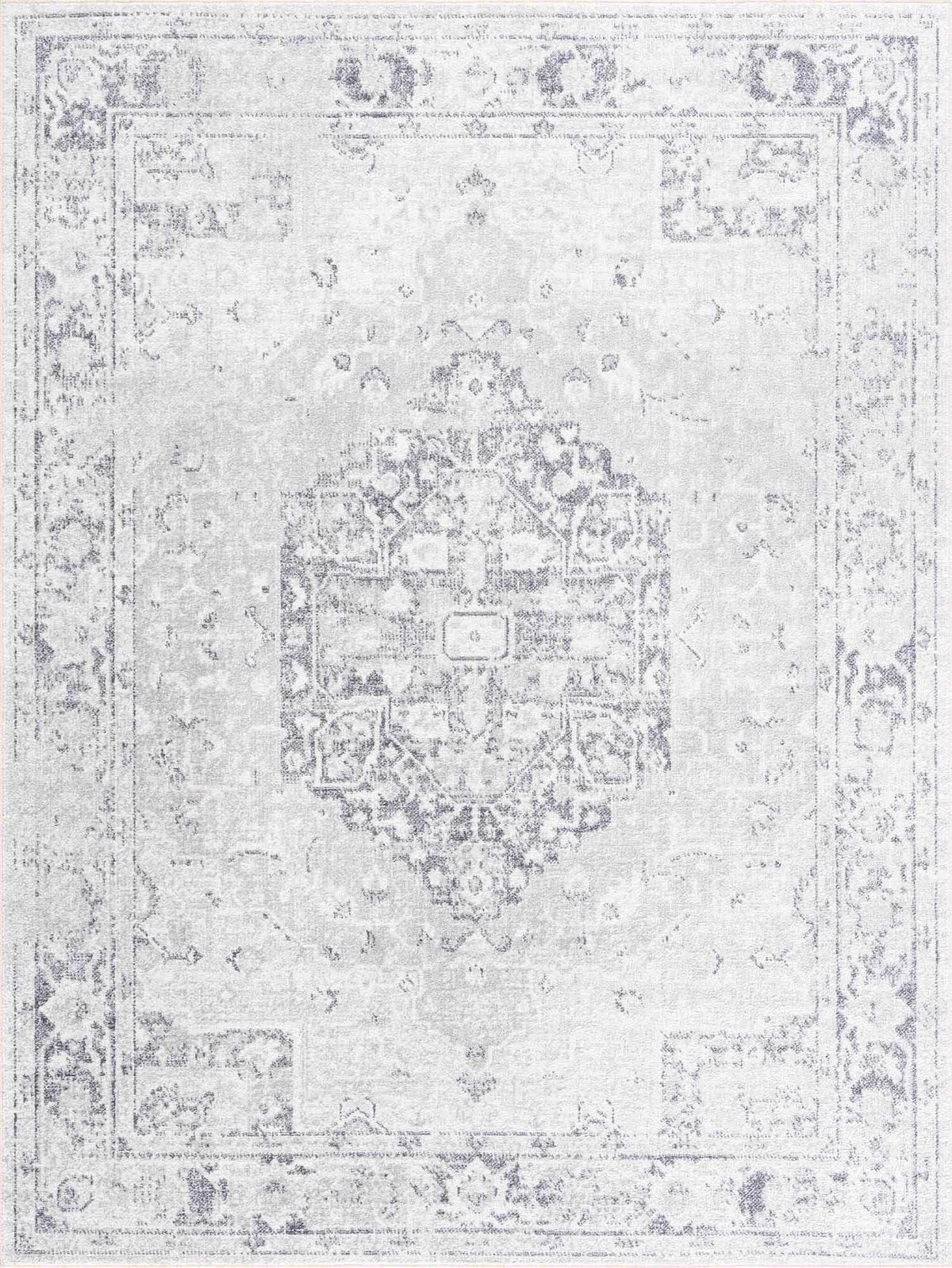 Akram Antrasit Flat Pile Washable Rug