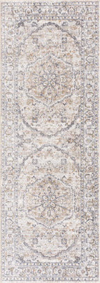 Hiti Cream Flat Pile Washable Rug