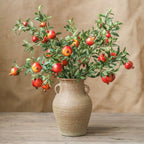 Big Fruit Faux Pomegranate Stem 32" Tall