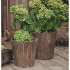 Spliced Solid Wood Planter Round
