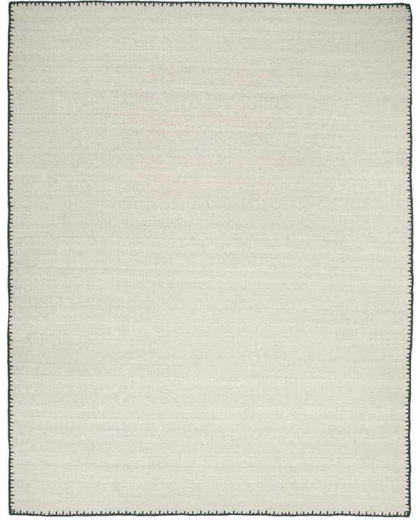 Ayumu Off White Hand Woven Wool Area Rug - Clearance