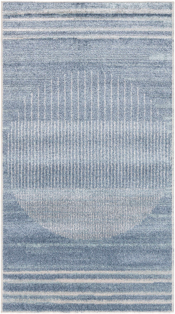 Thad Blue Washable Area Rug - Clearance