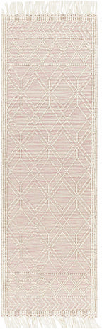 Ramsbury Soft Pink Wool Rug - Clearance