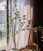 Artificial Green Leaf Faux Tree In Pot