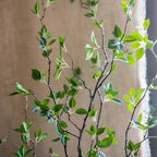 Artificial Green Leaf Faux Tree In Pot
