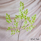 Artificial Faux Plant Fresh Spring Leaf Stem 37" Tall