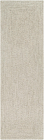 Beige Braided Faux Jute Outdoor Rug