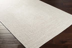 Beige Braided Faux Jute Outdoor Rug