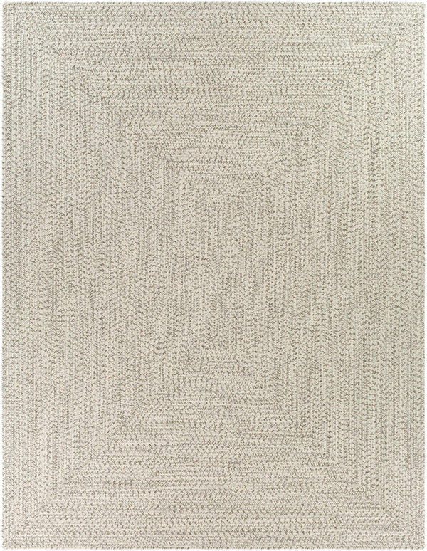 Beige Braided Faux Jute Outdoor Rug