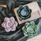 Ceramic Floral Candle Holder