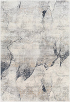 Gasquet Gray Marble Textured Luxe Rug