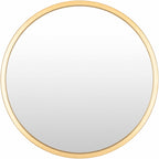 Guindarohan Gold Frame Round Mirror