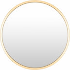 Guindarohan Gold Frame Round Mirror