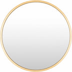 Guindarohan Gold Frame Round Mirror