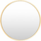Guindarohan Gold Frame Round Mirror