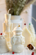Festive Holiday Candle Set: Christmas Tree, Snowman, Nutcracker & More