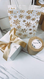 Snow-Capped Christmas Tree Candle – Handmade Soy Candle for Gifts & Home Decor