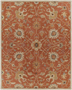 Logville Hand Tufted Rust 1119 Wool Rug
