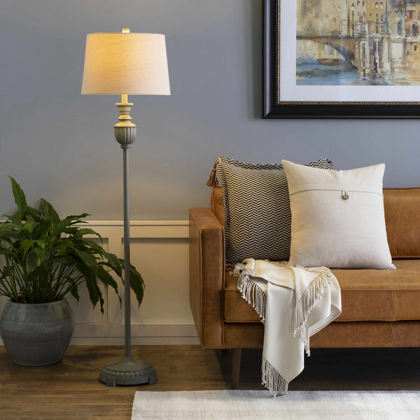 Nelspruit Gray Resin Floor Lamp - Clearance