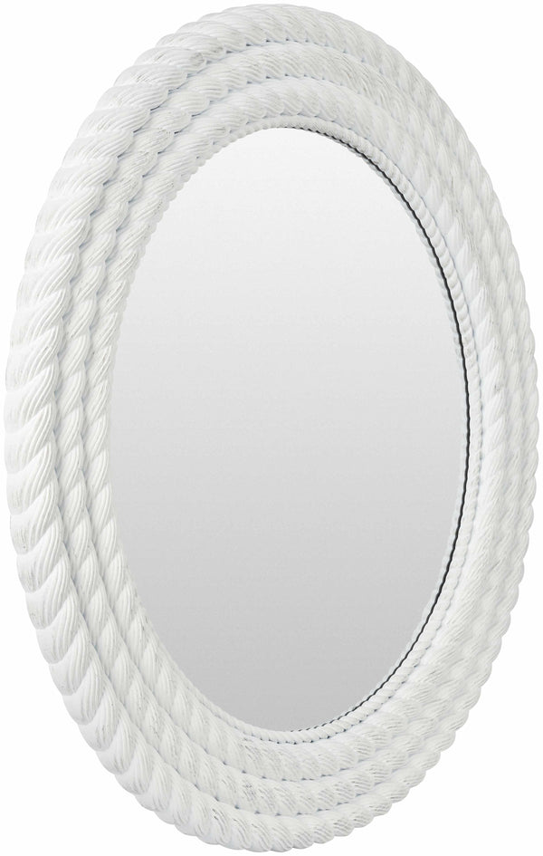 Polverigi Round White Mirror - Clearance