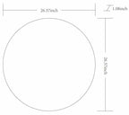 Pontalina Round White Mirror - Clearance
