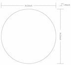 Pontalina Round White Mirror - Clearance