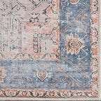 Rosman Distressed Washable Area Rug