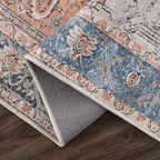 Rosman Distressed Washable Area Rug