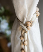 Solid Wood Handmade Rustic Curtain Tiebacks