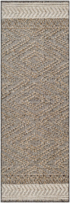 Beige Charcoal Areli Outdoor Area Rug