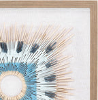 Yenice Natural Wood Geometric Wall Art Set Of Two - Clearance