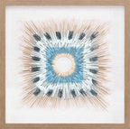 Yenice Natural Wood Geometric Wall Art Set Of Two - Clearance