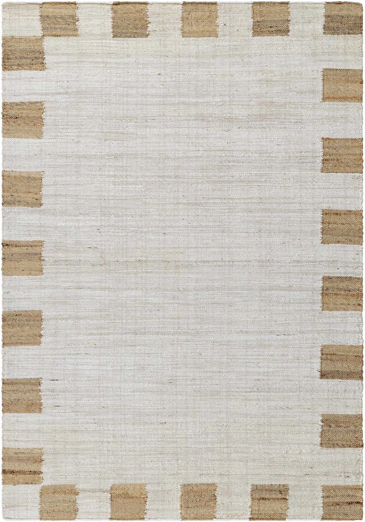 Yuval Dotted Bordered Jute Carpet - Clearance